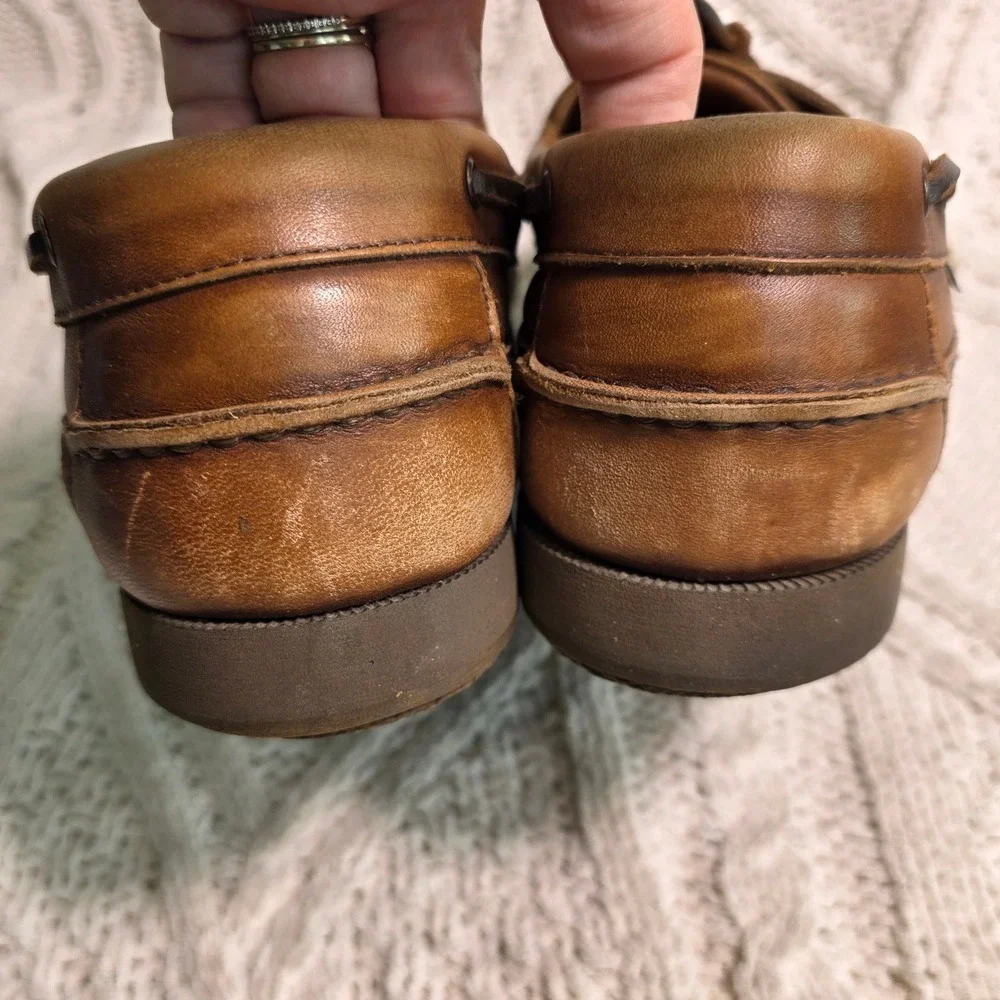 Mephisto Air Relax Spinnaker Boat Shoes Deck Brown Leather Mens 11